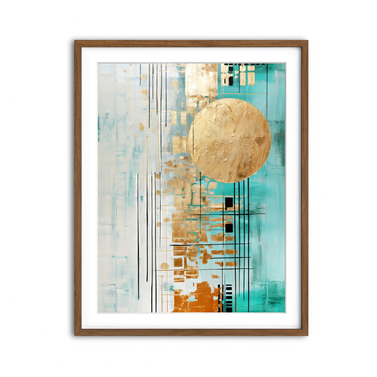 Framed Print 3x4 Walnut