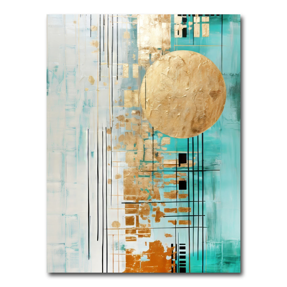 AUTO-MOCKUP WHITE | ABSTRACT ART Bright day | 1 Piece | Gallery Wrap Canvas | group=3x4