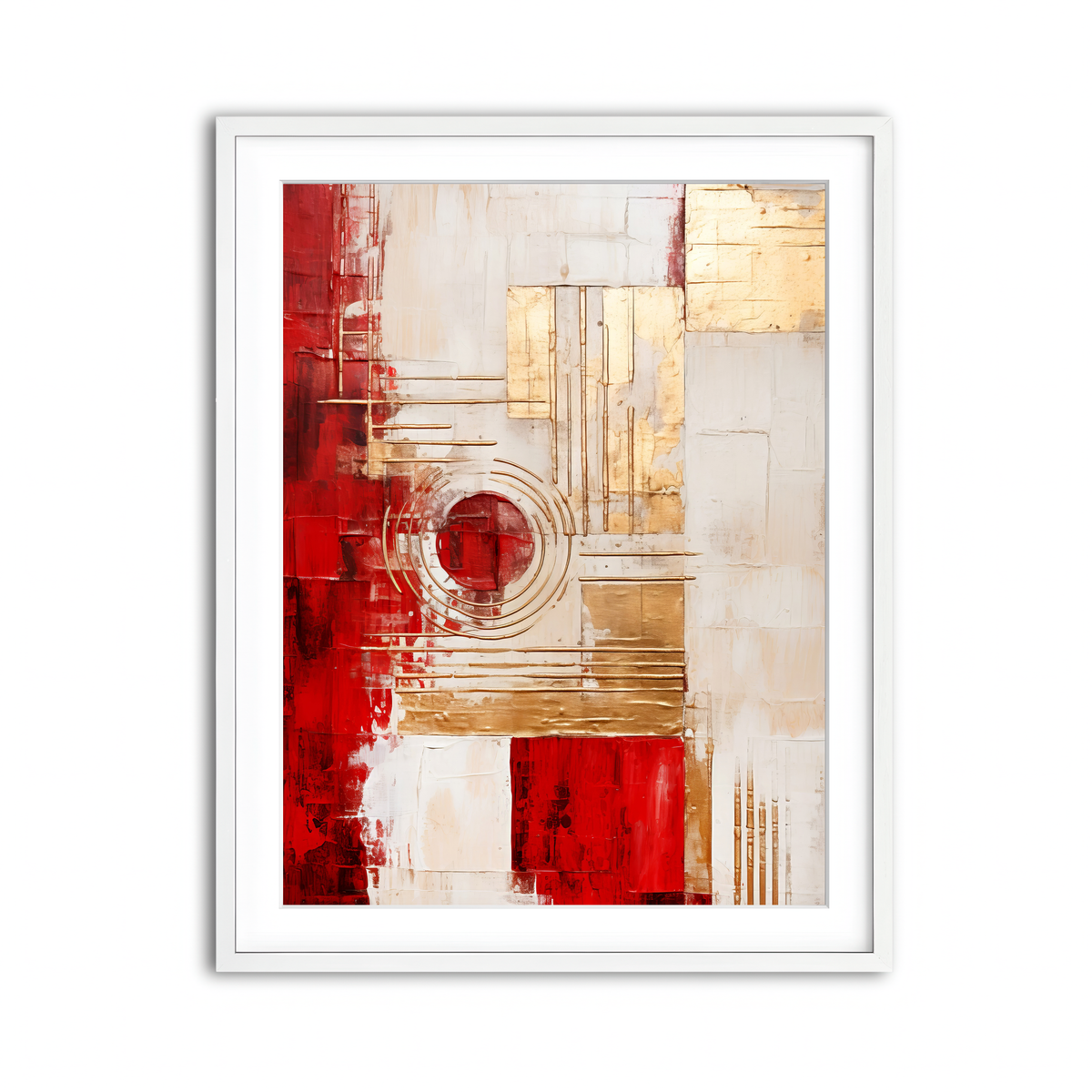 Framed Print 3x4 White