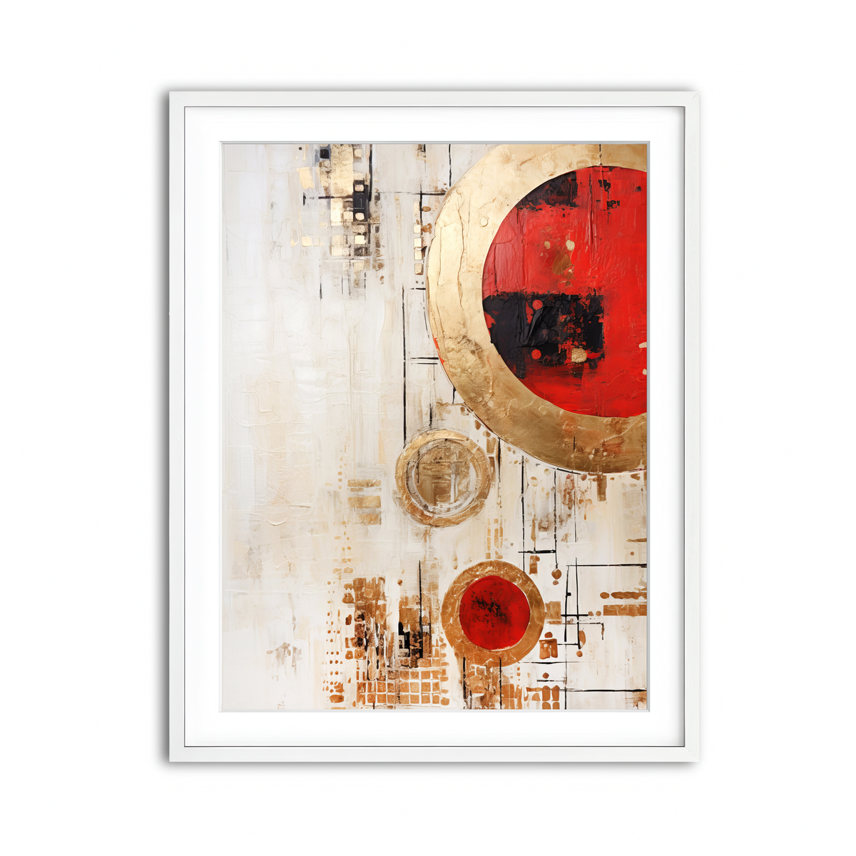 Framed Print 3x4 White