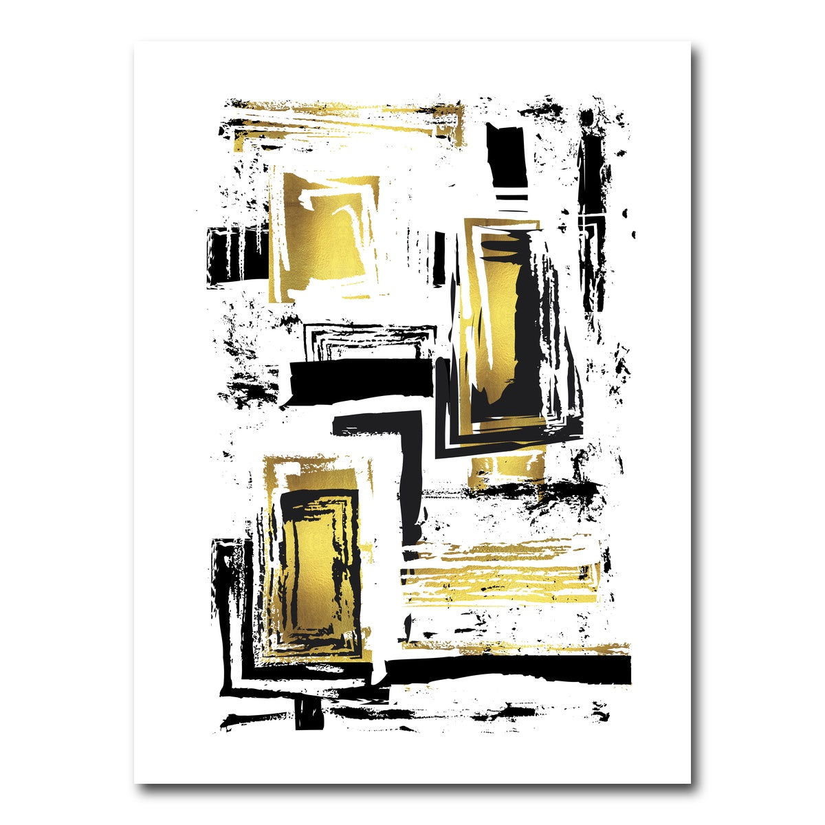 AUTO-MOCKUP WHITE | ABSTRACT ART Edgy Structures | 1 Piece | Gallery Wrap Canvas | group=3x4