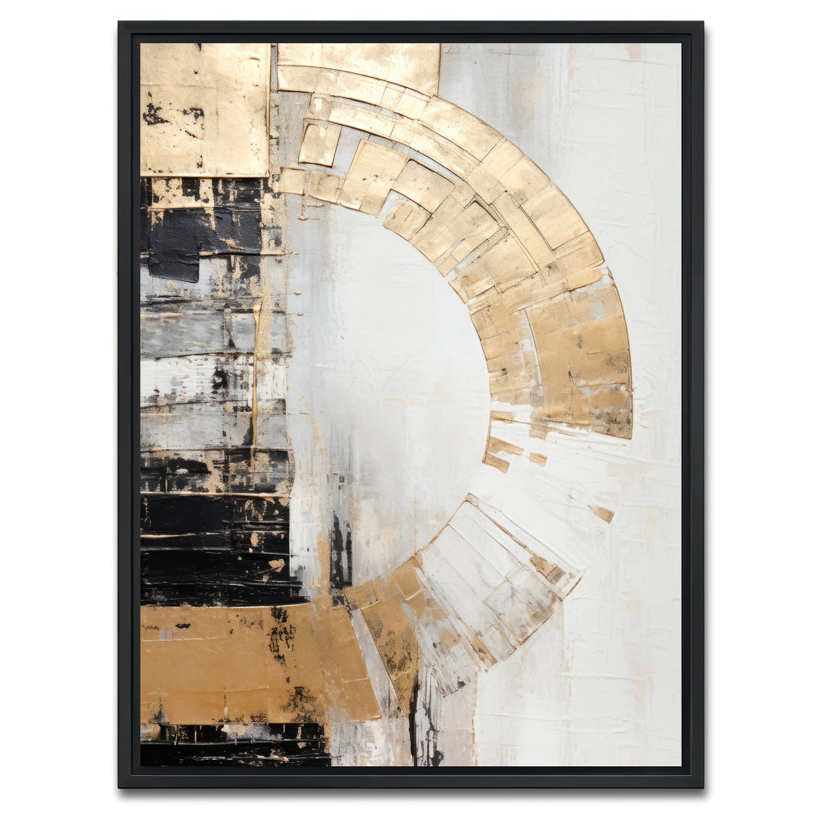AUTO-MOCKUP WHITE | ABSTRACT ART Energy field | 1 Piece | Black Framed Canvas | group=3x4