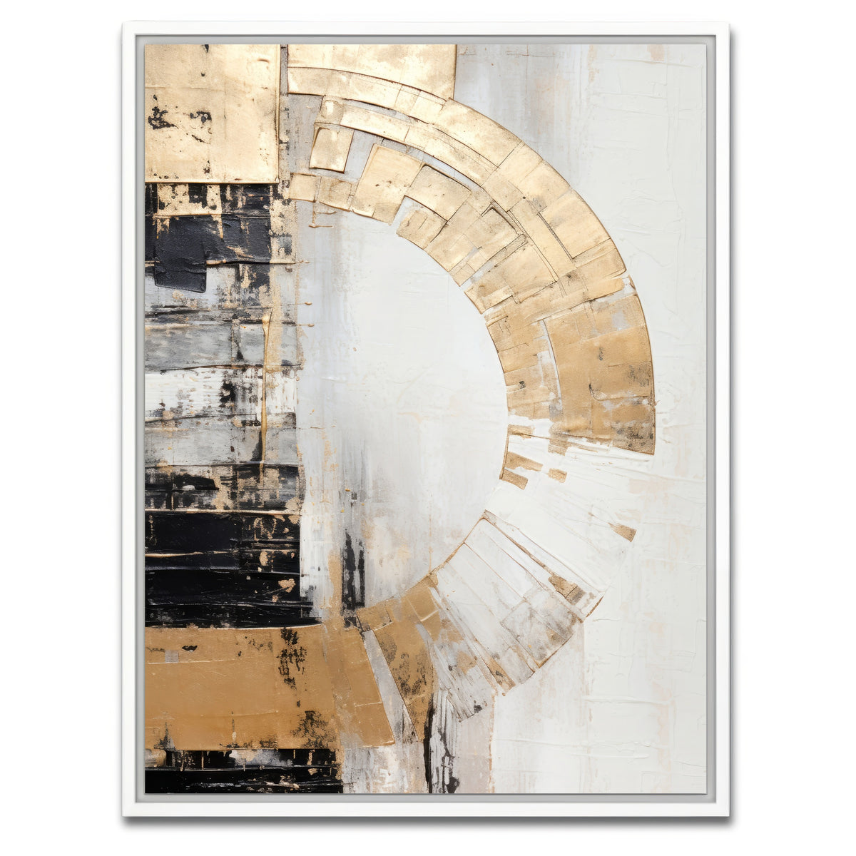 AUTO-MOCKUP WHITE | ABSTRACT ART Energy field | 1 Piece | White Framed Canvas | group=3x4