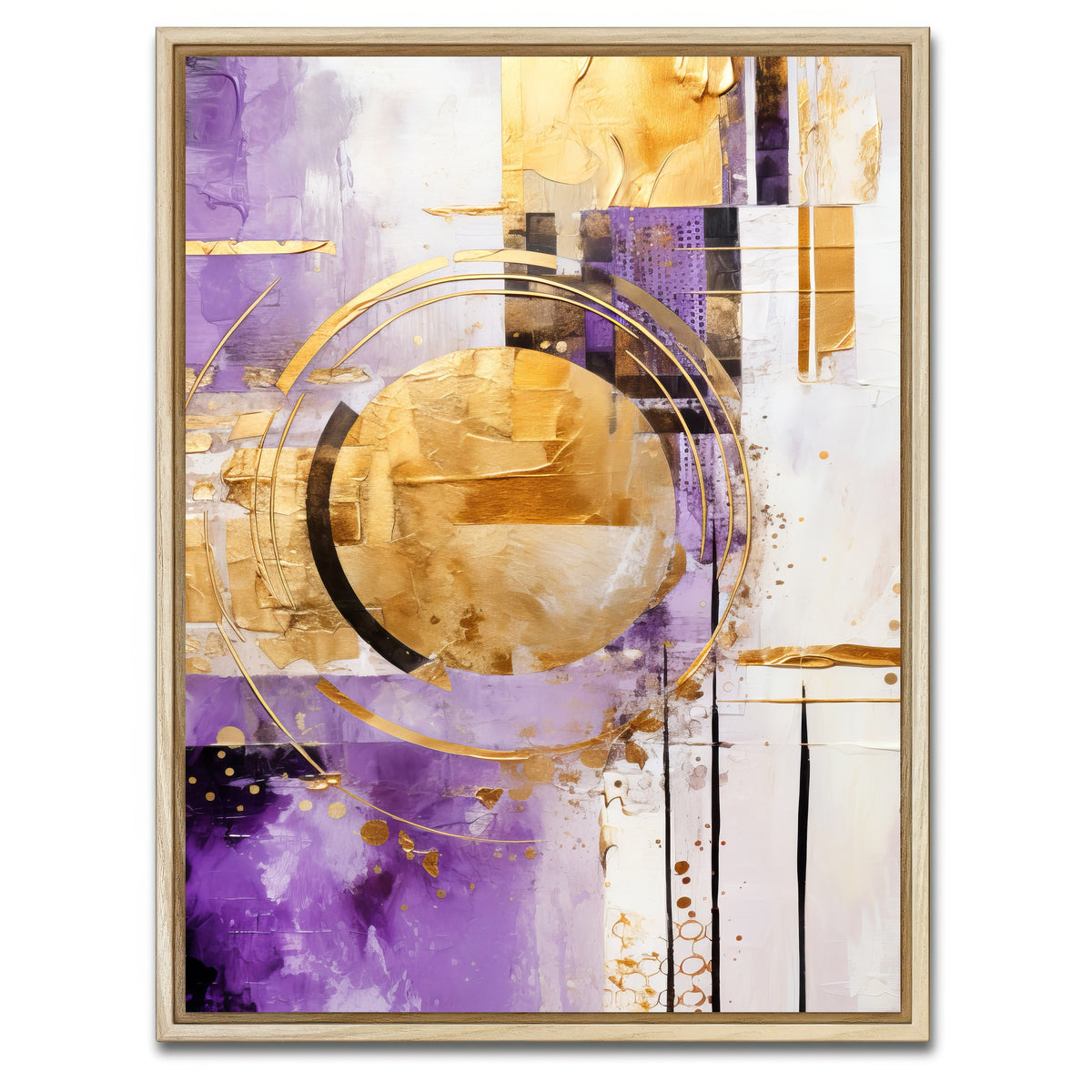 AUTO-MOCKUP WHITE | ABSTRACT ART Happiness | 1 Piece | Natural Framed Canvas | group=3x4