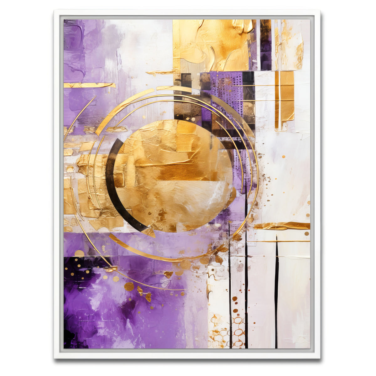 AUTO-MOCKUP WHITE | ABSTRACT ART Happiness | 1 Piece | White Framed Canvas | group=3x4