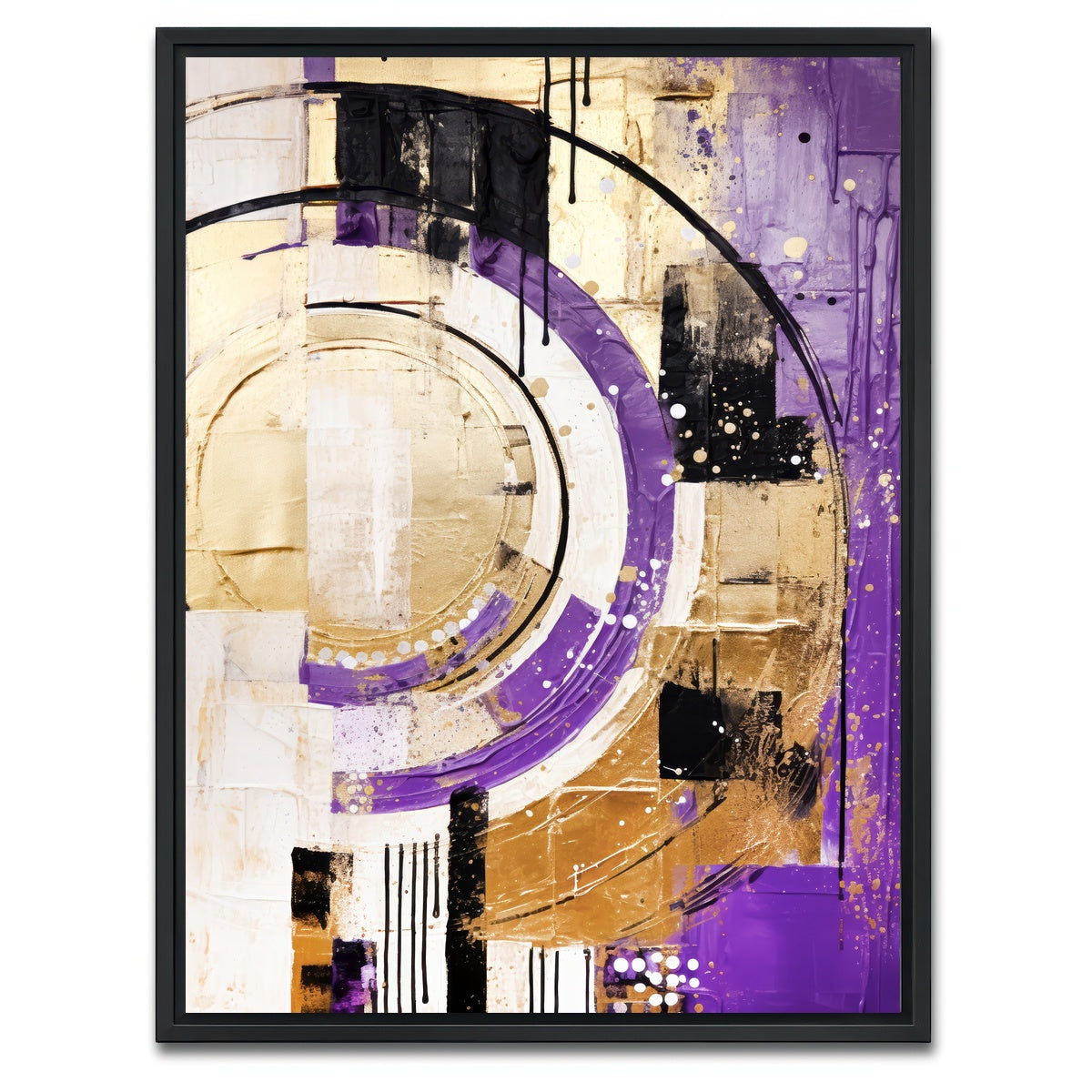 AUTO-MOCKUP WHITE | ABSTRACT ART Joy | 1 Piece | Black Framed Canvas | group=3x4