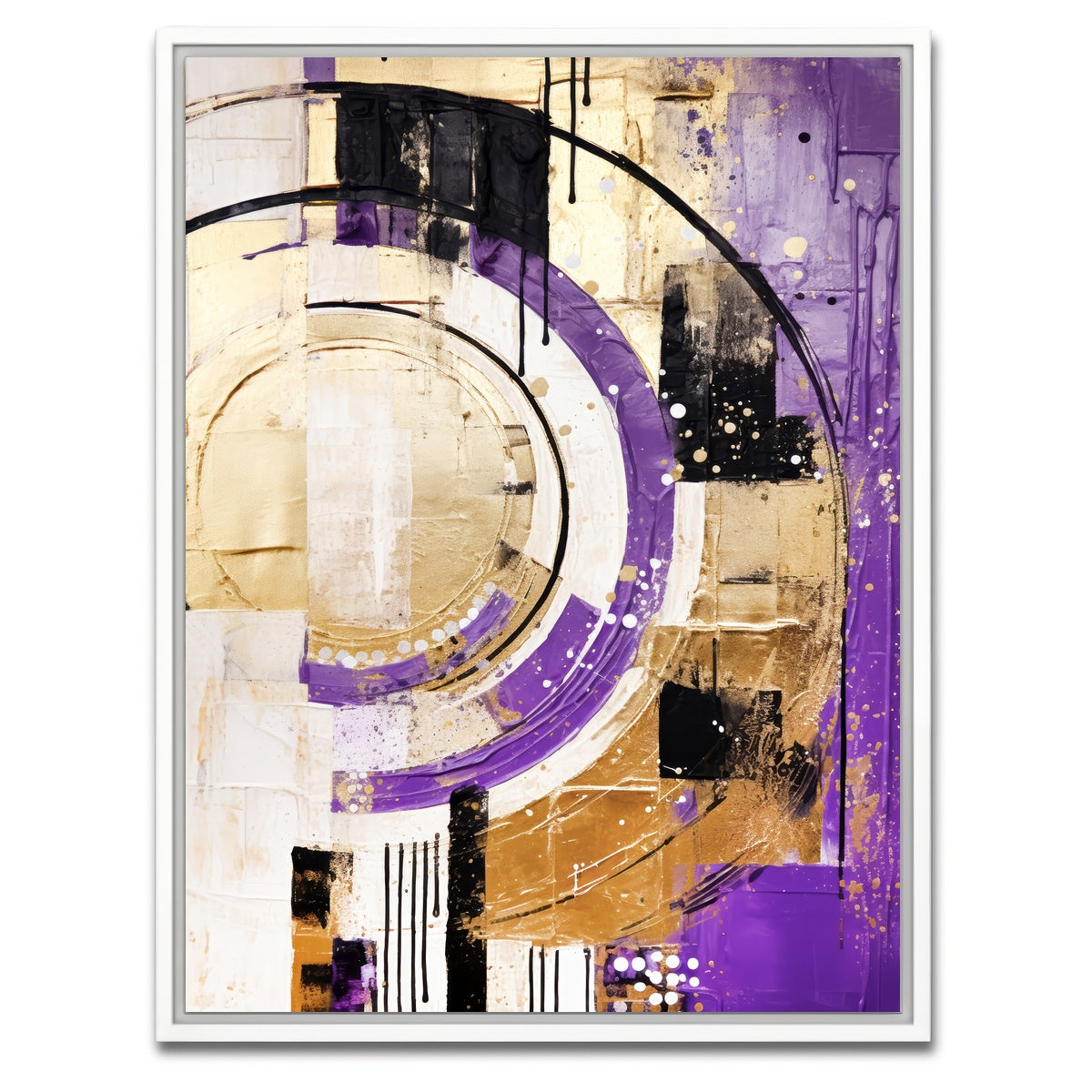 AUTO-MOCKUP WHITE | ABSTRACT ART Joy | 1 Piece | White Framed Canvas | group=3x4