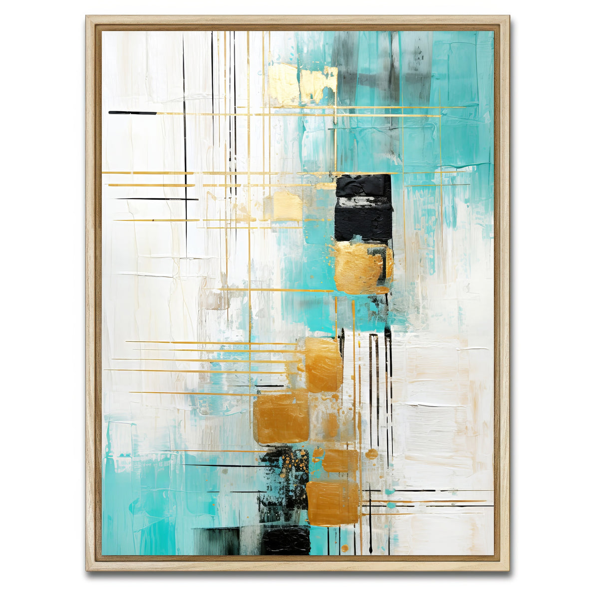AUTO-MOCKUP WHITE | ABSTRACT ART Life Decisions | 1 Piece | Natural Framed Canvas | group=3x4