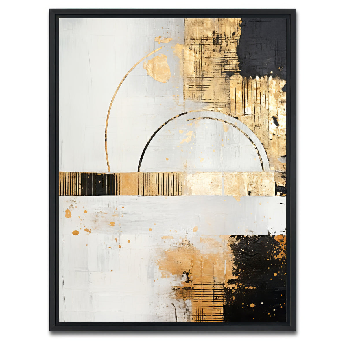 AUTO-MOCKUP WHITE | ABSTRACT ART Lightness | 1 Piece | Black Framed Canvas | group=3x4