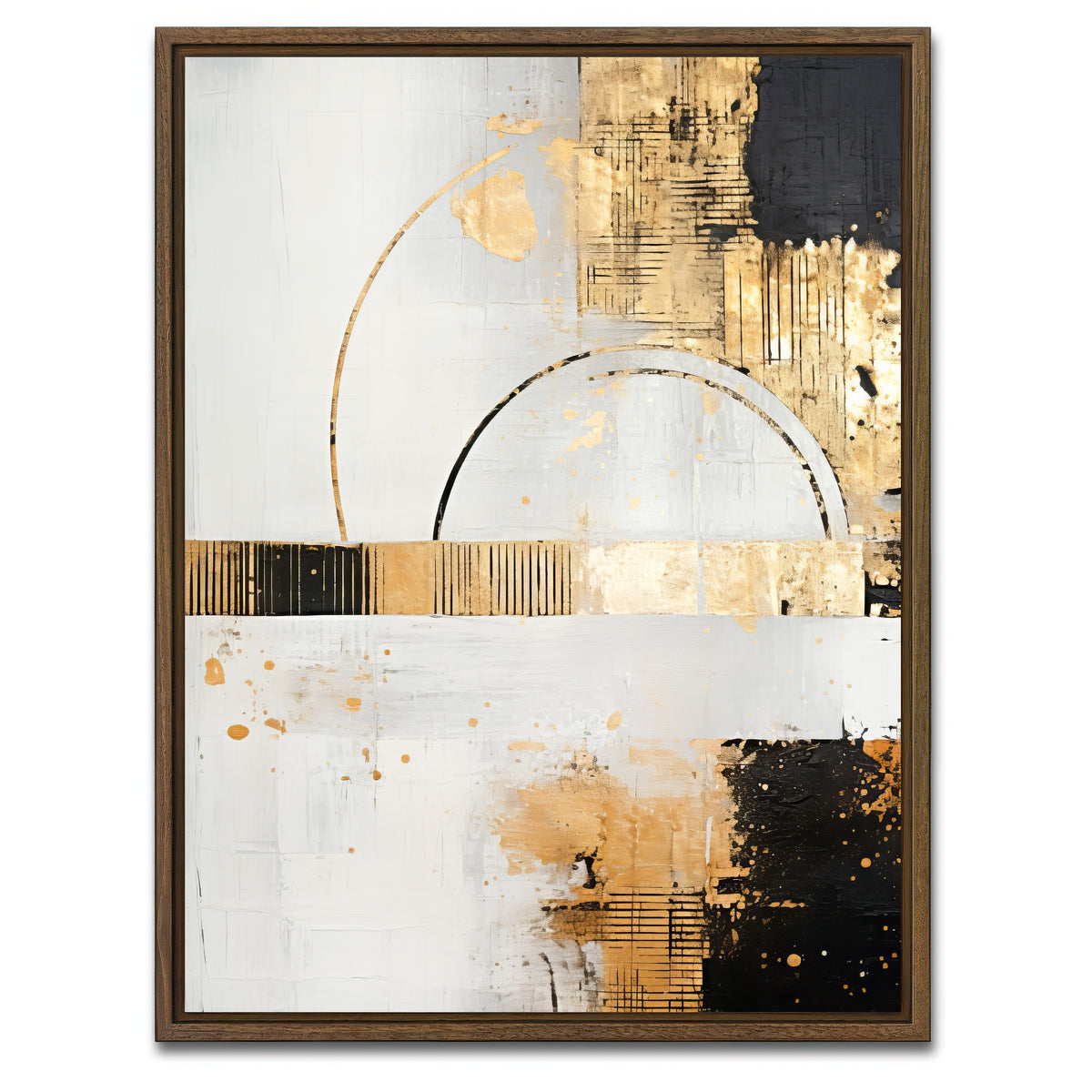AUTO-MOCKUP WHITE | ABSTRACT ART Lightness | 1 Piece | Walnut Framed Canvas | group=3x4