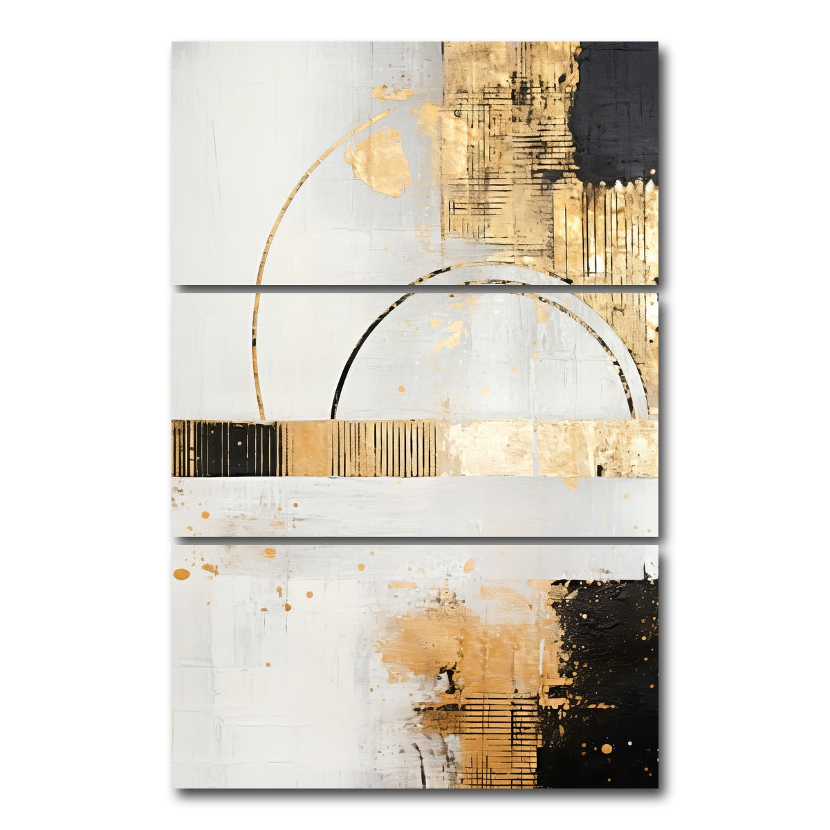 AUTO-MOCKUP WHITE | ABSTRACT ART Lightness | 3 Piece | Gallery Wrap Canvas | group=12x24_stacked