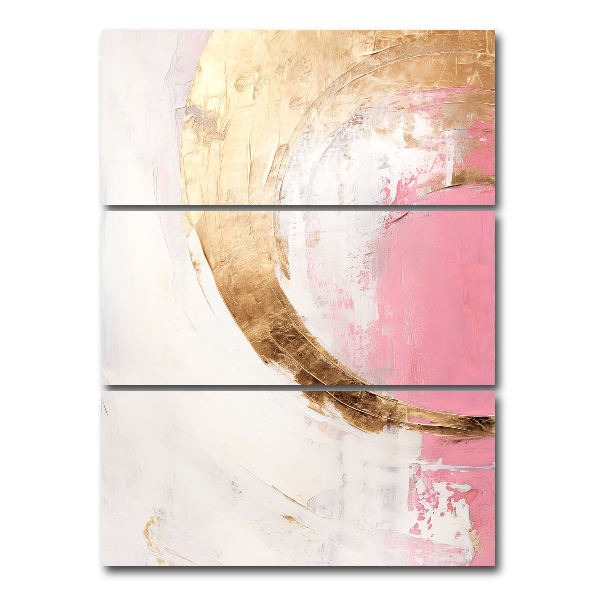 AUTO-MOCKUP WHITE | ABSTRACT ART Lightness of being | 3 Piece | Gallery Wrap Canvas | group=8x18_stacked