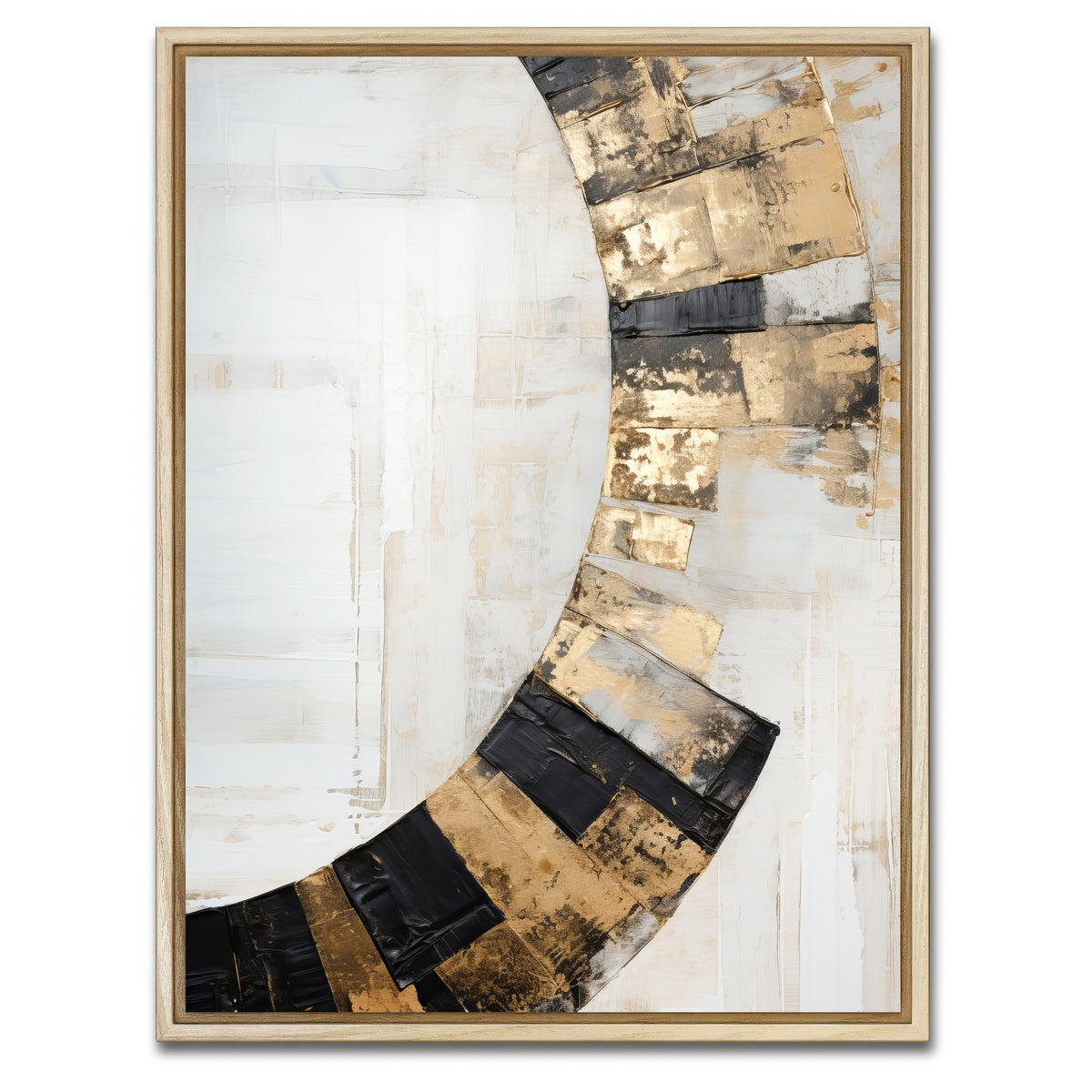 AUTO-MOCKUP WHITE | ABSTRACT ART Passage of time | 1 Piece | Natural Framed Canvas | group=3x4