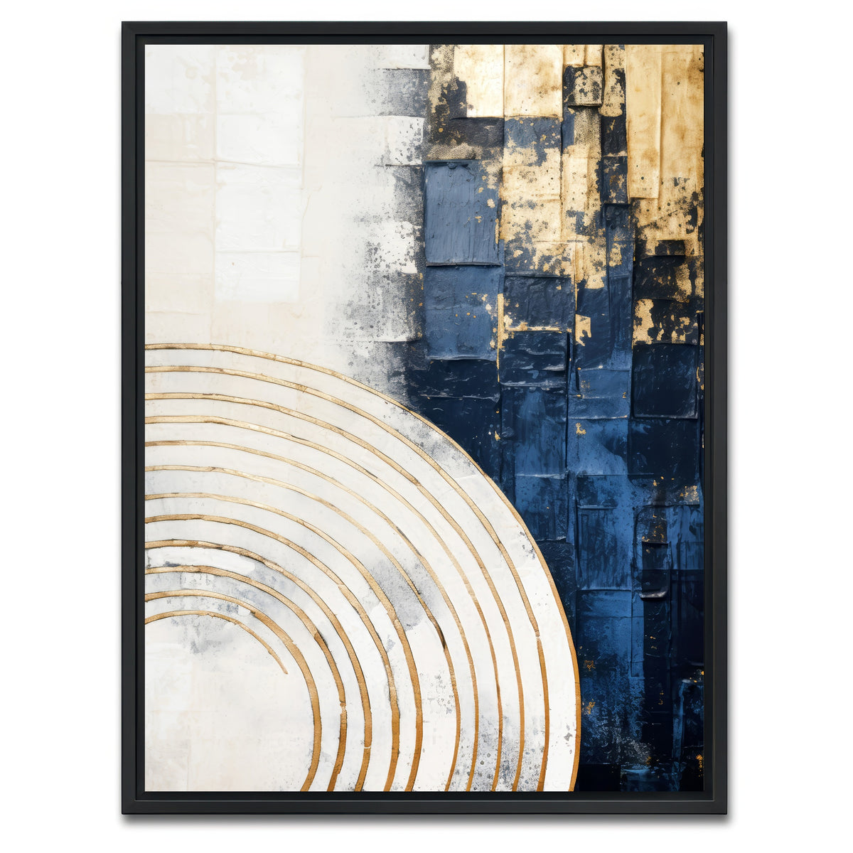 AUTO-MOCKUP WHITE | ABSTRACT ART Solar Power | 1 Piece | Black Framed Canvas | group=3x4