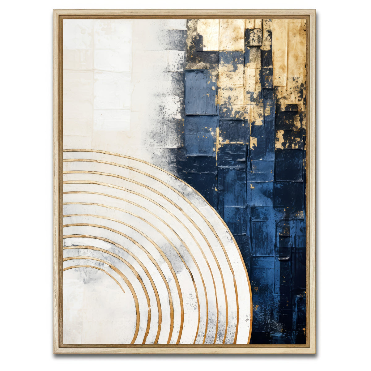 AUTO-MOCKUP WHITE | ABSTRACT ART Solar Power | 1 Piece | Natural Framed Canvas | group=3x4