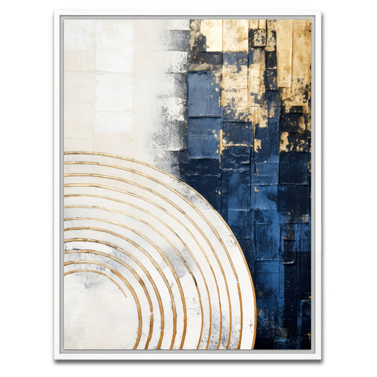 AUTO-MOCKUP WHITE | ABSTRACT ART Solar Power | 1 Piece | White Framed Canvas | group=3x4