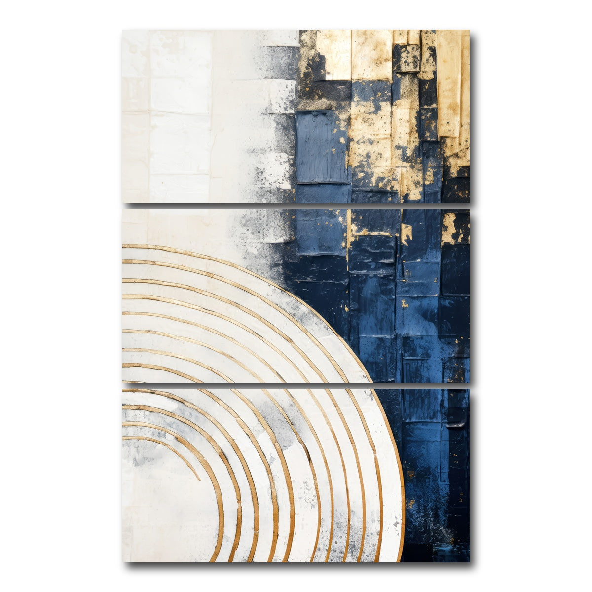 AUTO-MOCKUP WHITE | ABSTRACT ART Solar Power | 3 Piece | Gallery Wrap Canvas | group=12x24_stacked