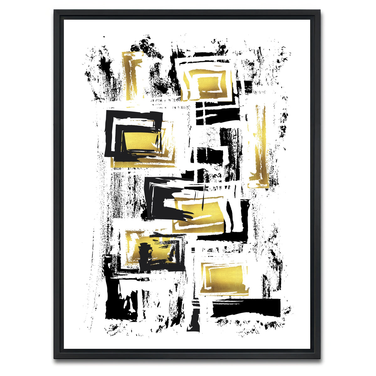 AUTO-MOCKUP WHITE | ABSTRACT ART Squaremania | 1 Piece | Black Framed Canvas | group=3x4