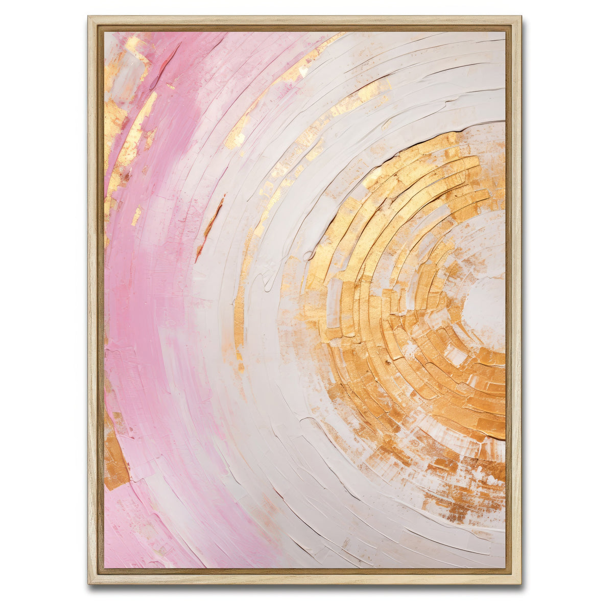 AUTO-MOCKUP WHITE | ABSTRACT ART Structures of time | 1 Piece | Natural Framed Canvas | group=3x4
