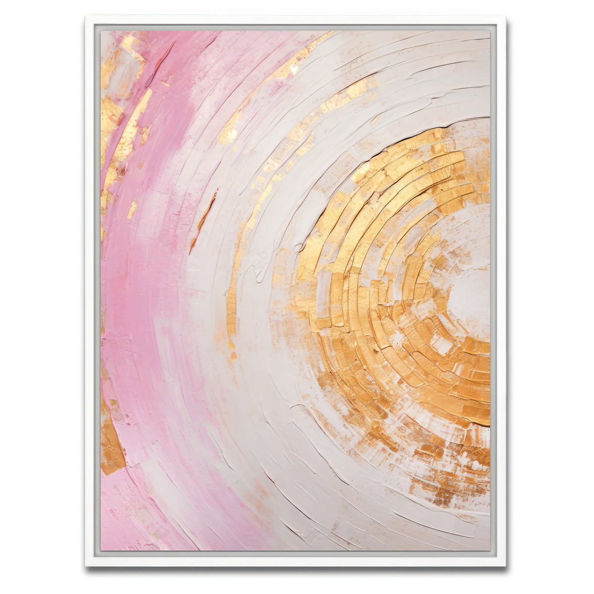 AUTO-MOCKUP WHITE | ABSTRACT ART Structures of time | 1 Piece | White Framed Canvas | group=3x4