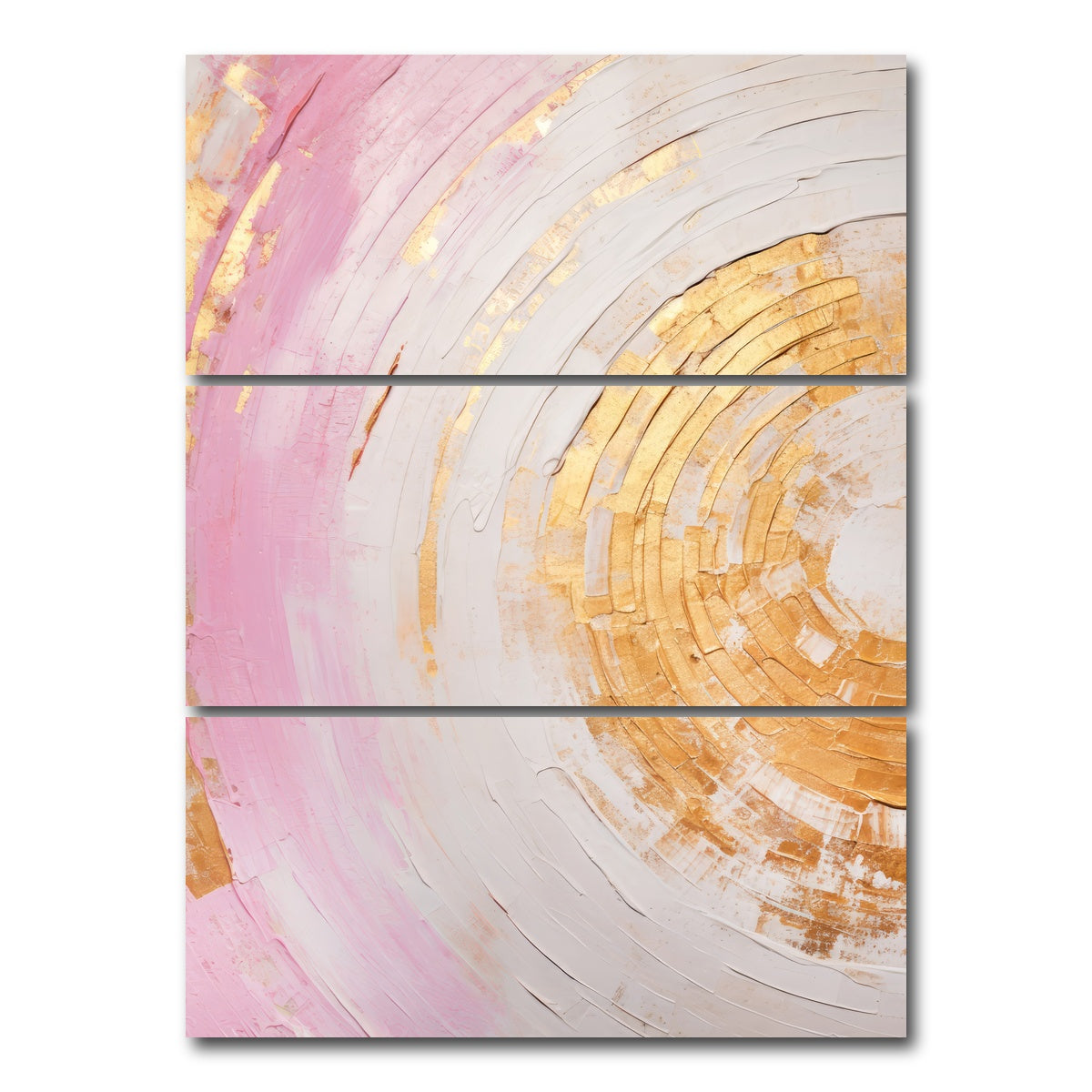 AUTO-MOCKUP WHITE | ABSTRACT ART Structures of time | 3 Piece | Gallery Wrap Canvas | group=8x18_stacked