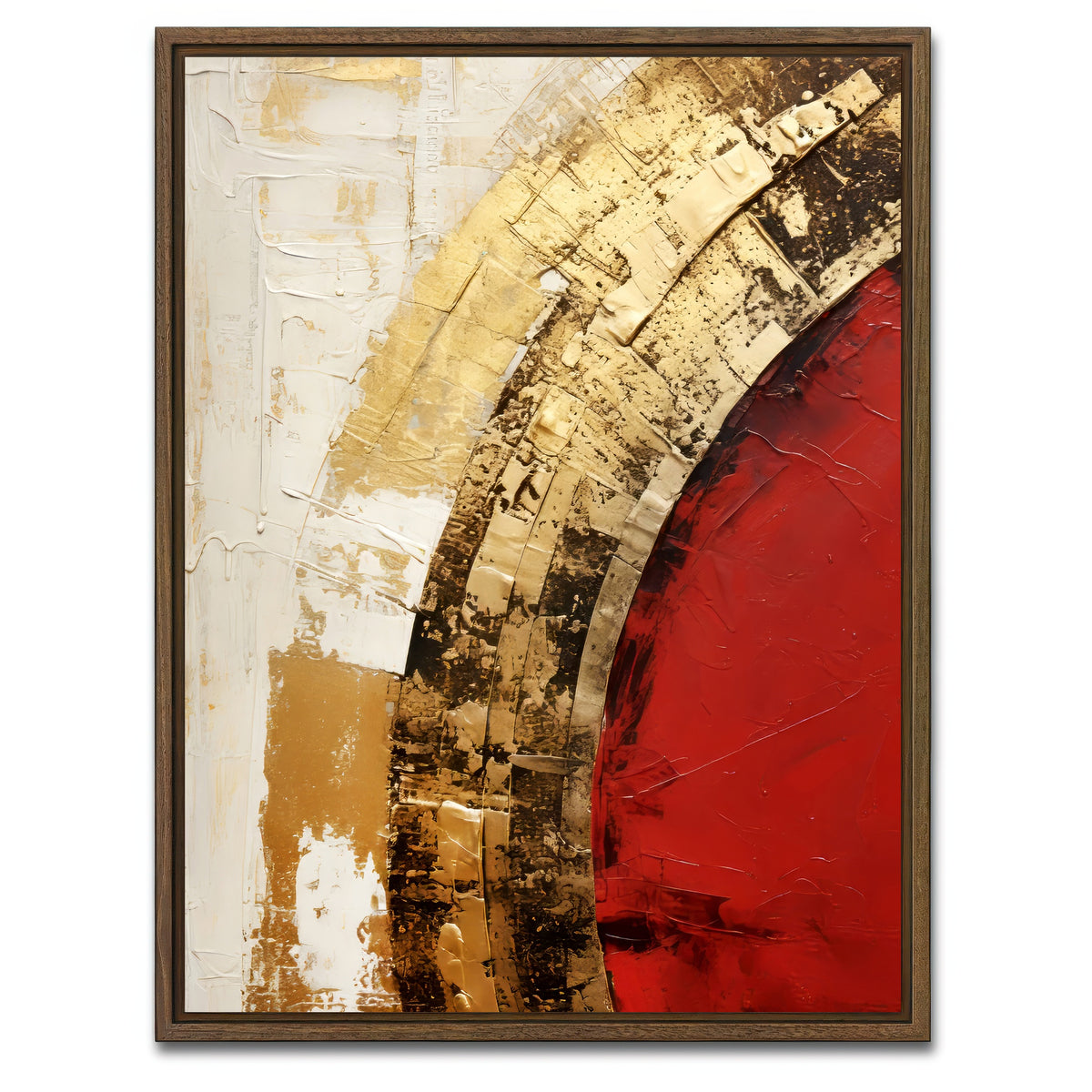 AUTO-MOCKUP WHITE | ABSTRACT ART Surprise | 1 Piece | Walnut Framed Canvas | group=3x4