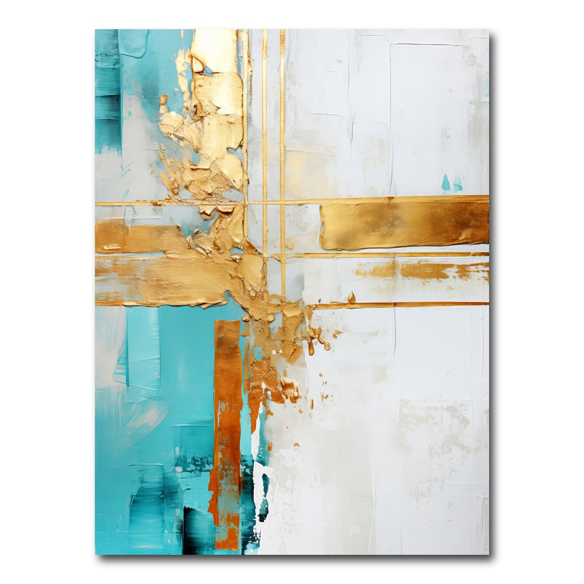AUTO-MOCKUP WHITE | ABSTRACT ART Target | 1 Piece | Gallery Wrap Canvas | group=3x4