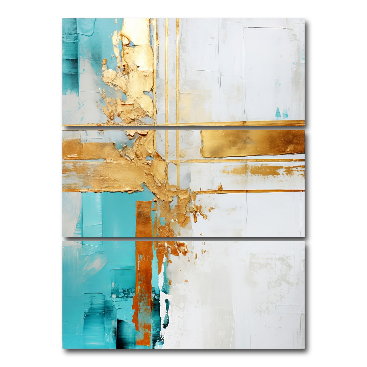 AUTO-MOCKUP WHITE | ABSTRACT ART Target | 3 Piece | Gallery Wrap Canvas | group=8x18_stacked