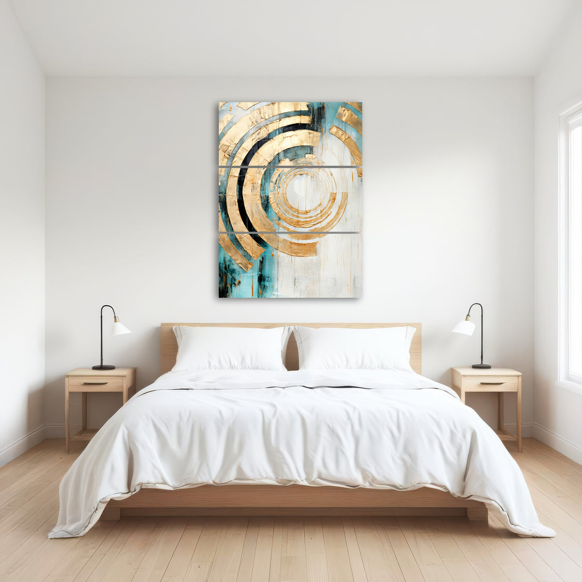 AUTO-MOCKUP ROOM | ABSTRACT ART Vibrant Sun