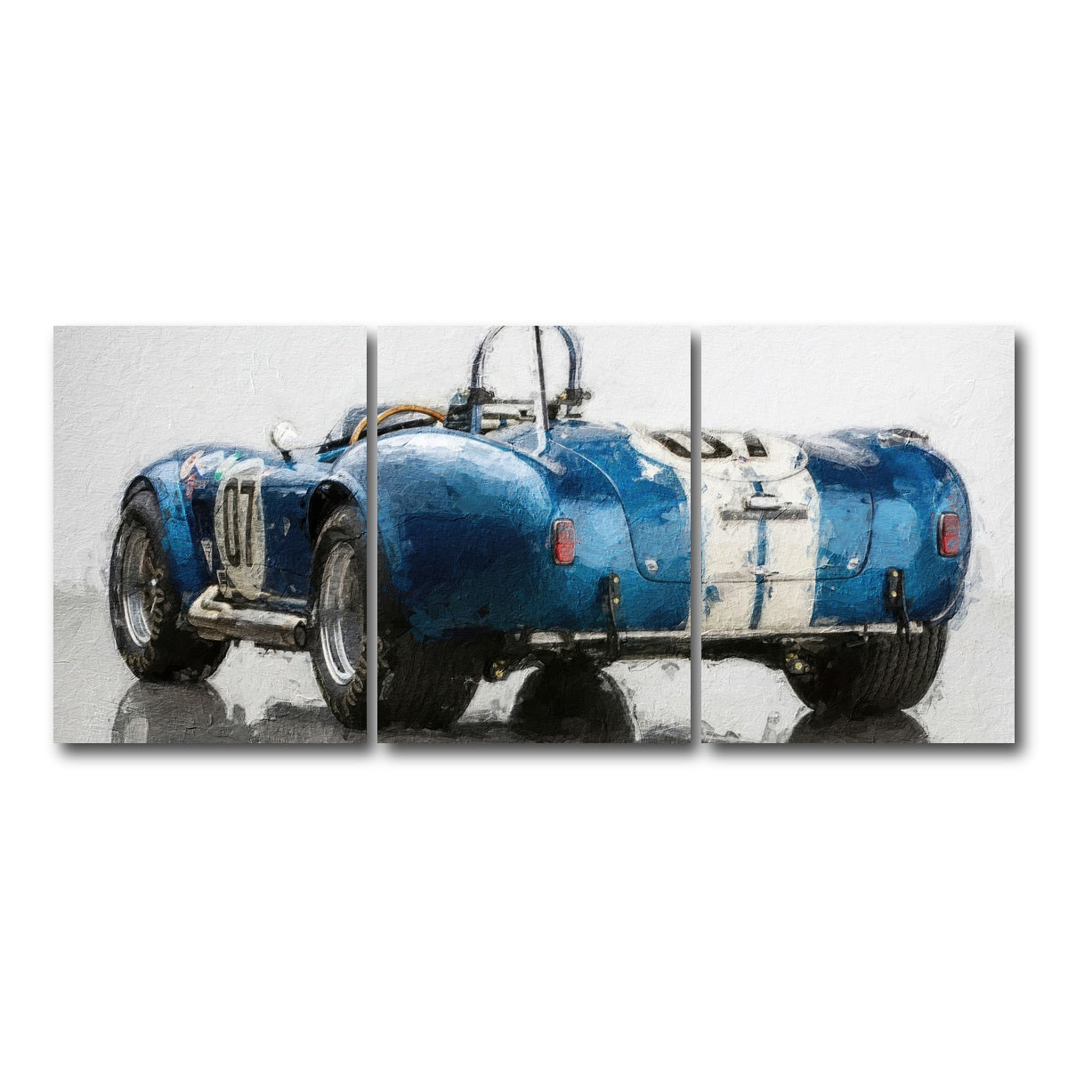 AUTO-MOCKUP WHITE | AC Cobra 3 | 3 Piece | Gallery Wrap Canvas | group=18x24