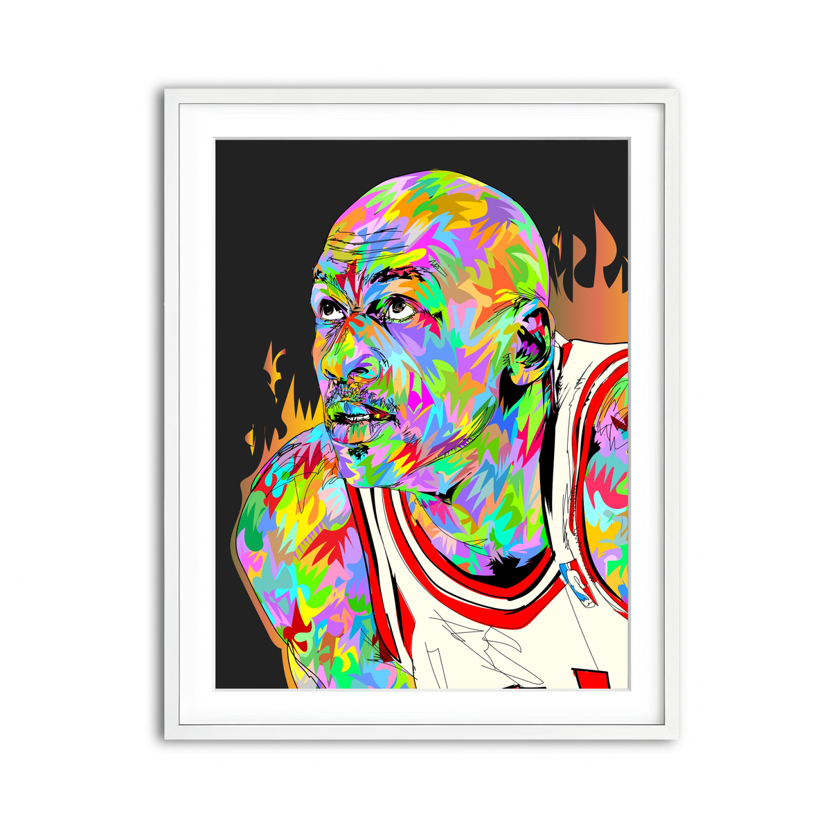 Framed Print 3x4 White