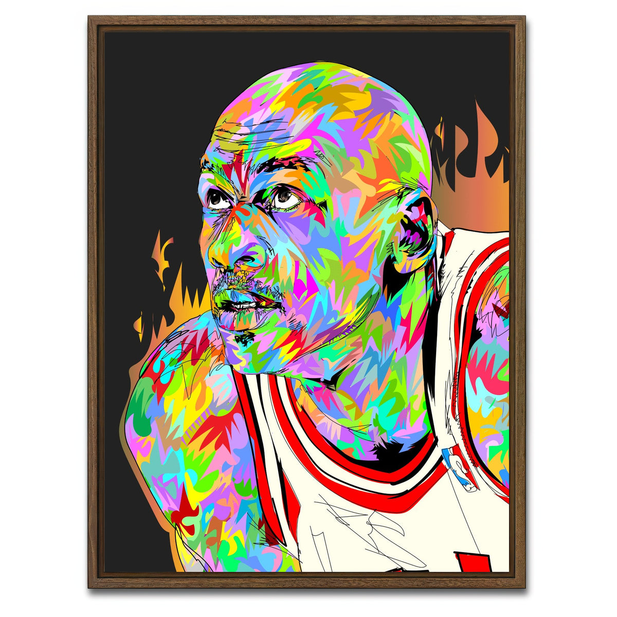 AUTO-MOCKUP WHITE | AIR JORDAN | 1 Piece | Walnut Framed Canvas | group=3x4