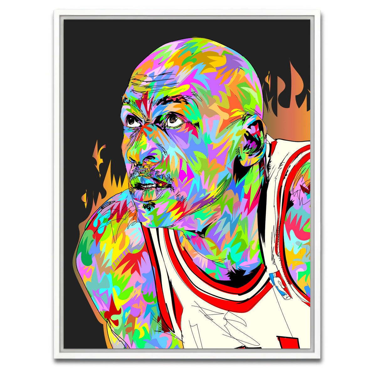 AUTO-MOCKUP WHITE | AIR JORDAN | 1 Piece | White Framed Canvas | group=3x4