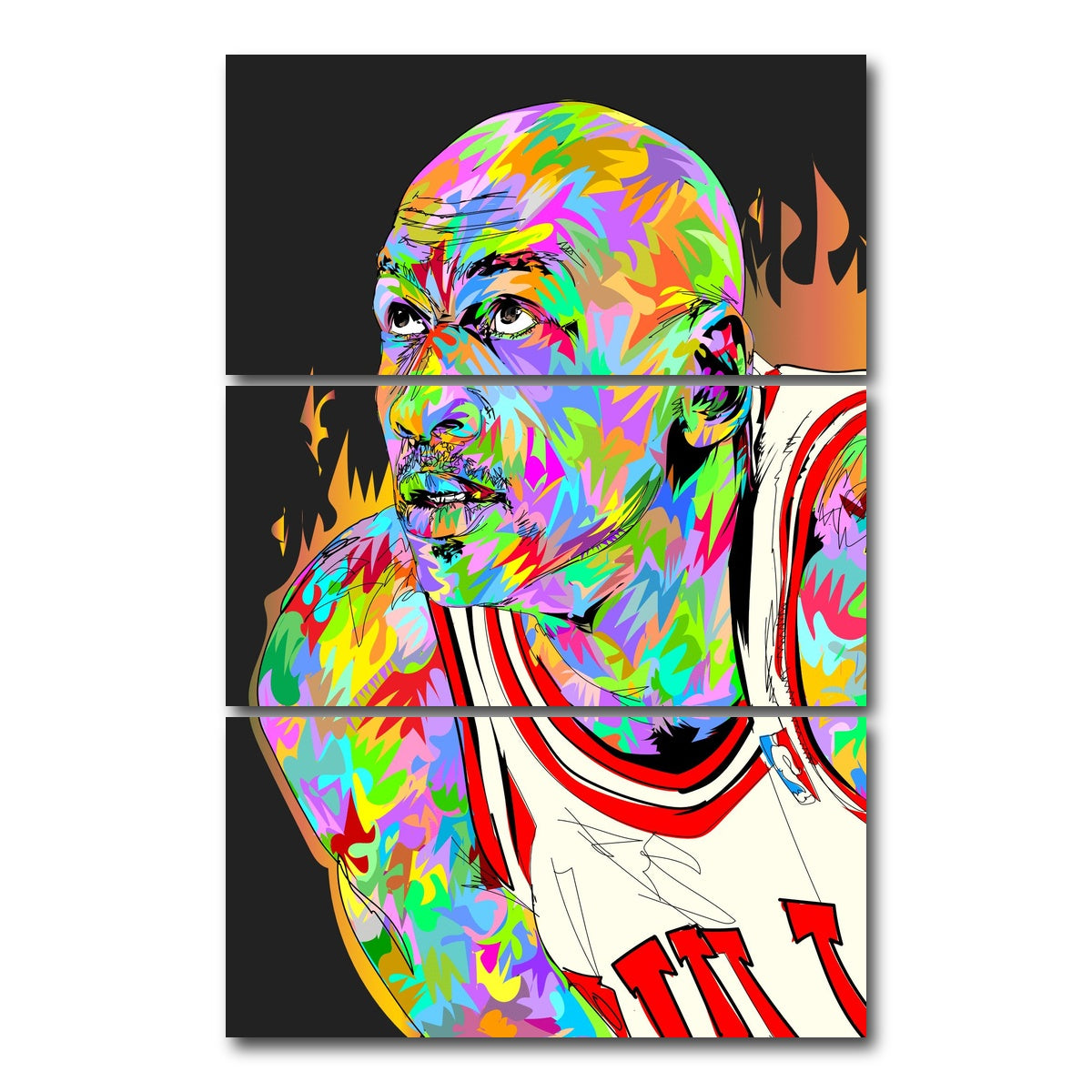 AUTO-MOCKUP WHITE | AIR JORDAN | 3 Piece | Gallery Wrap Canvas | group=12x24_stacked