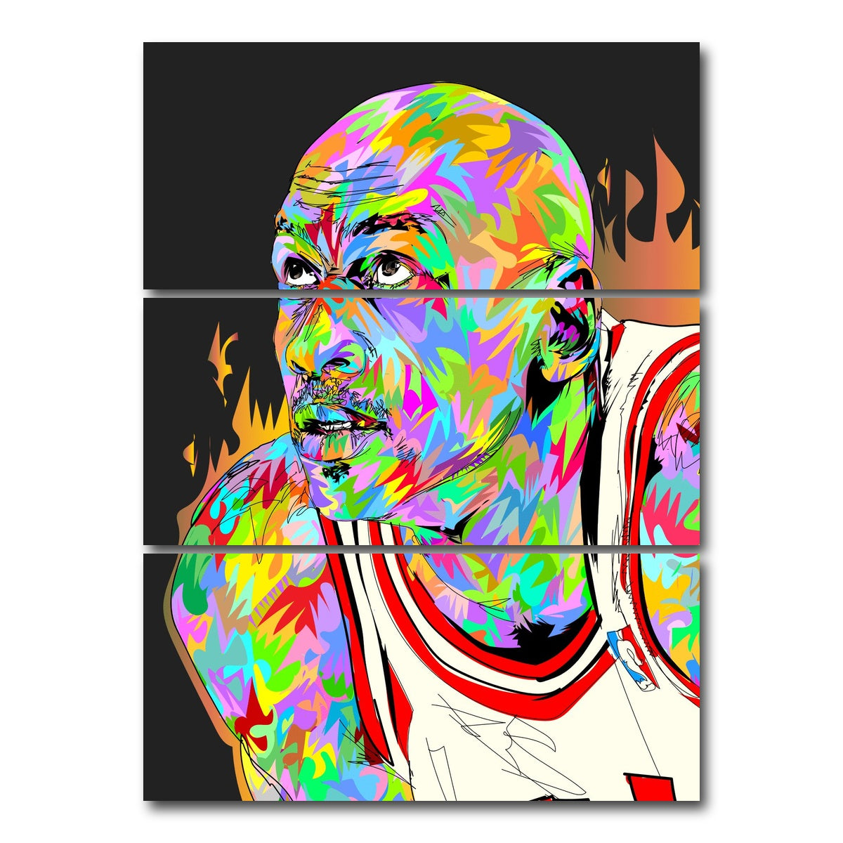 AUTO-MOCKUP WHITE | AIR JORDAN | 3 Piece | Gallery Wrap Canvas | group=8x18_stacked