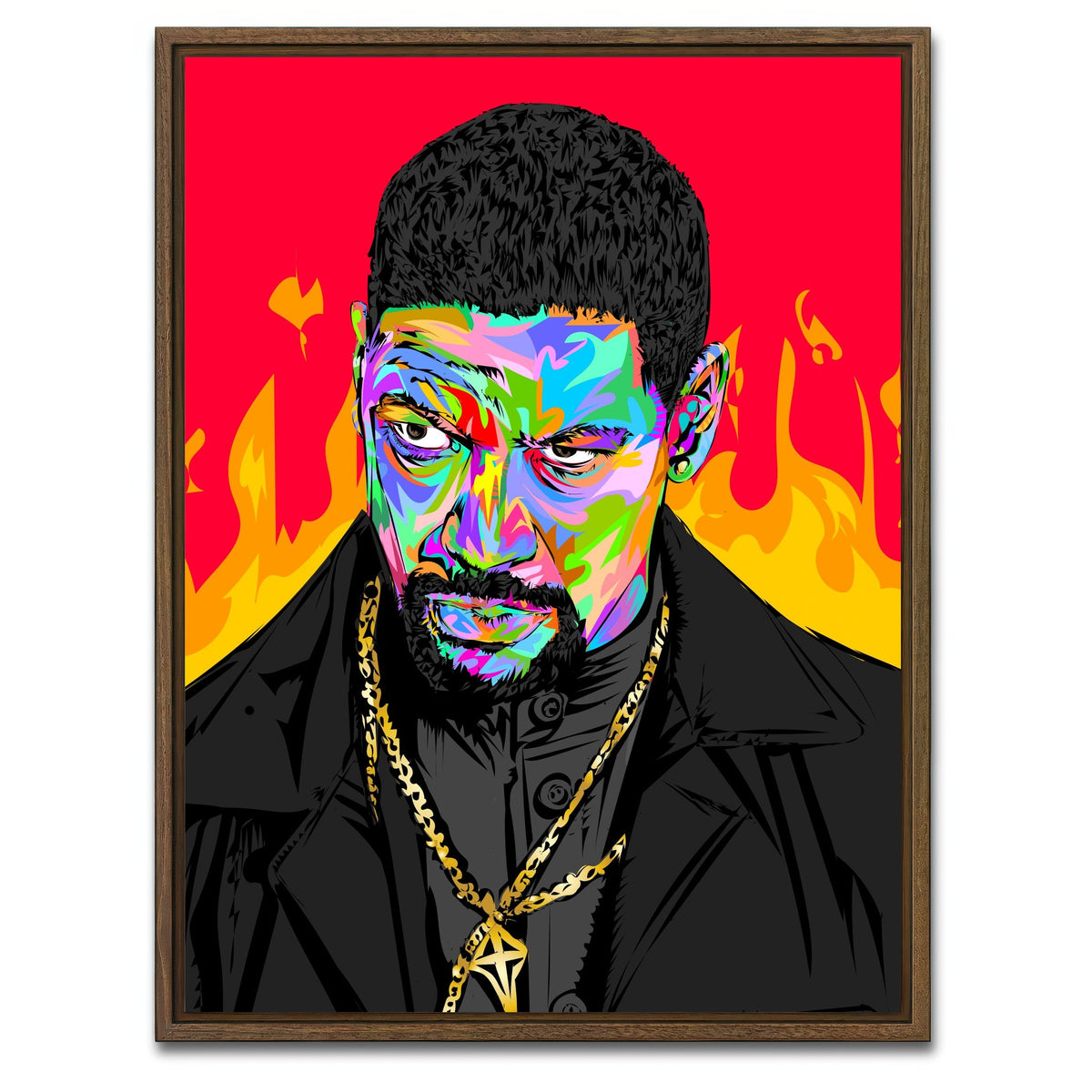 AUTO-MOCKUP WHITE | ALANZO | 1 Piece | Walnut Framed Canvas | group=3x4