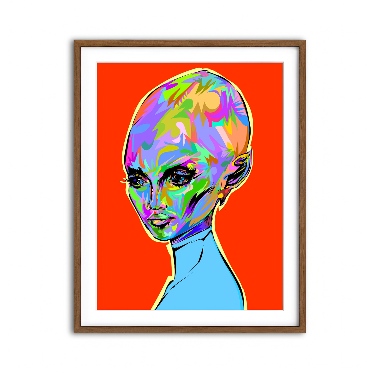 Framed Print 3x4 Walnut