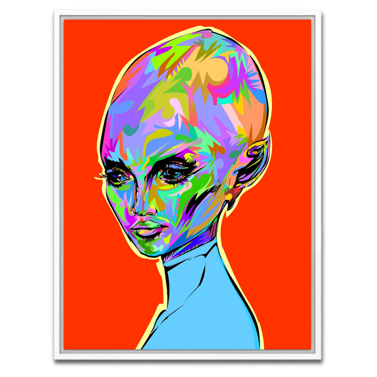 Framed Print 3x4 White