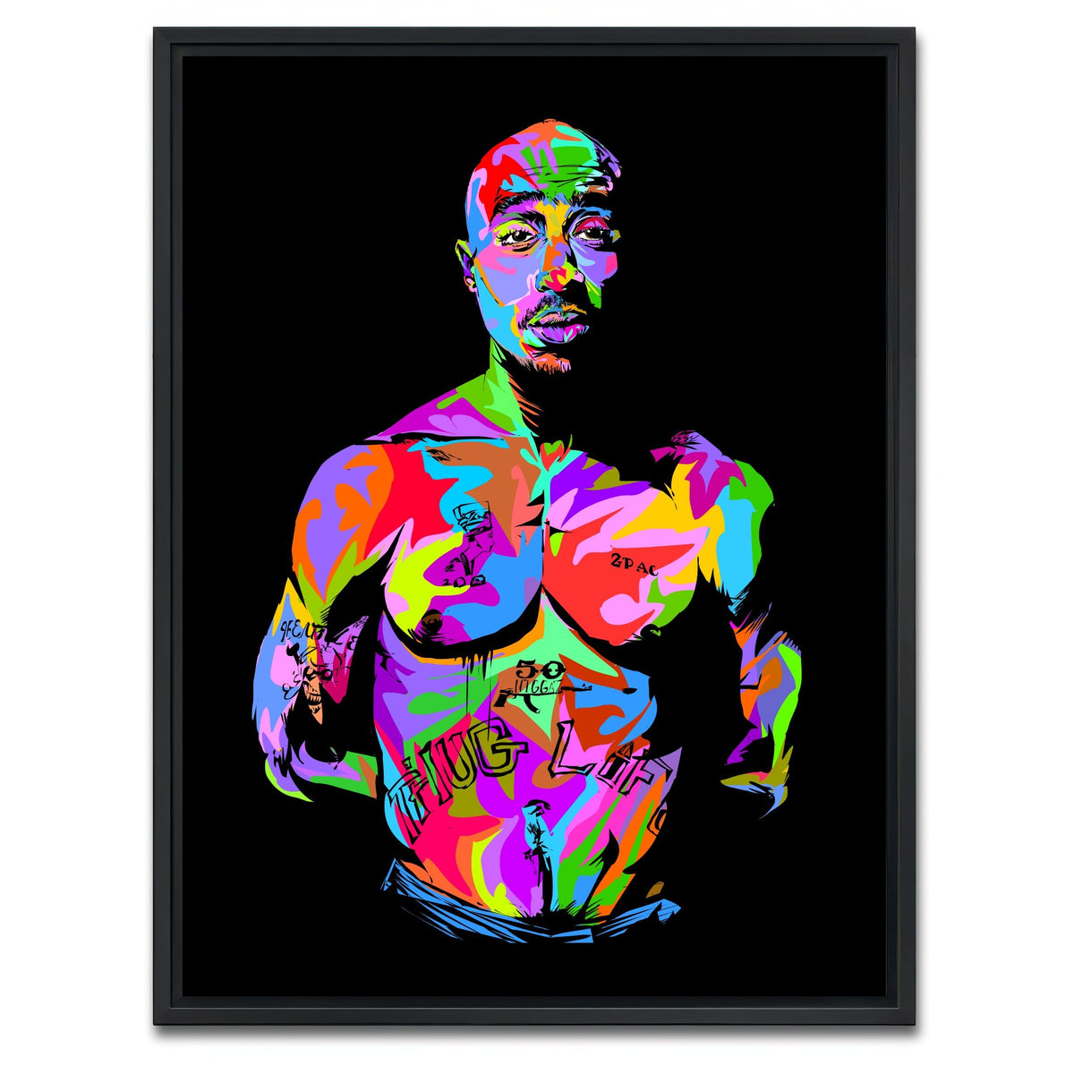 AUTO-MOCKUP WHITE | ALL EYEZ | 1 Piece | Black Framed Canvas | group=3x4