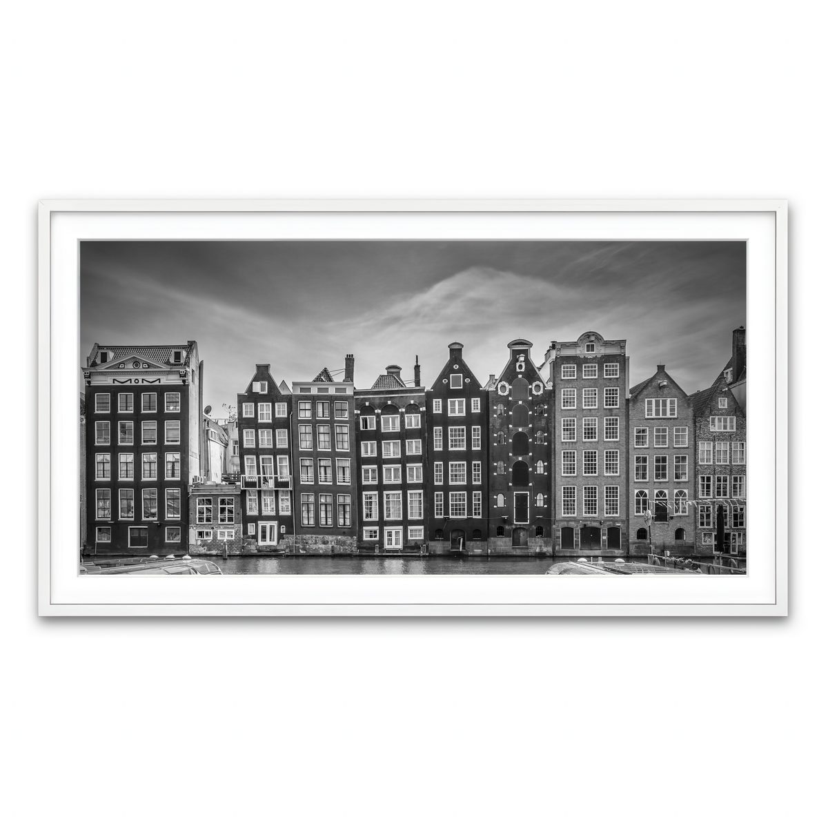 Framed Print 2x1 White