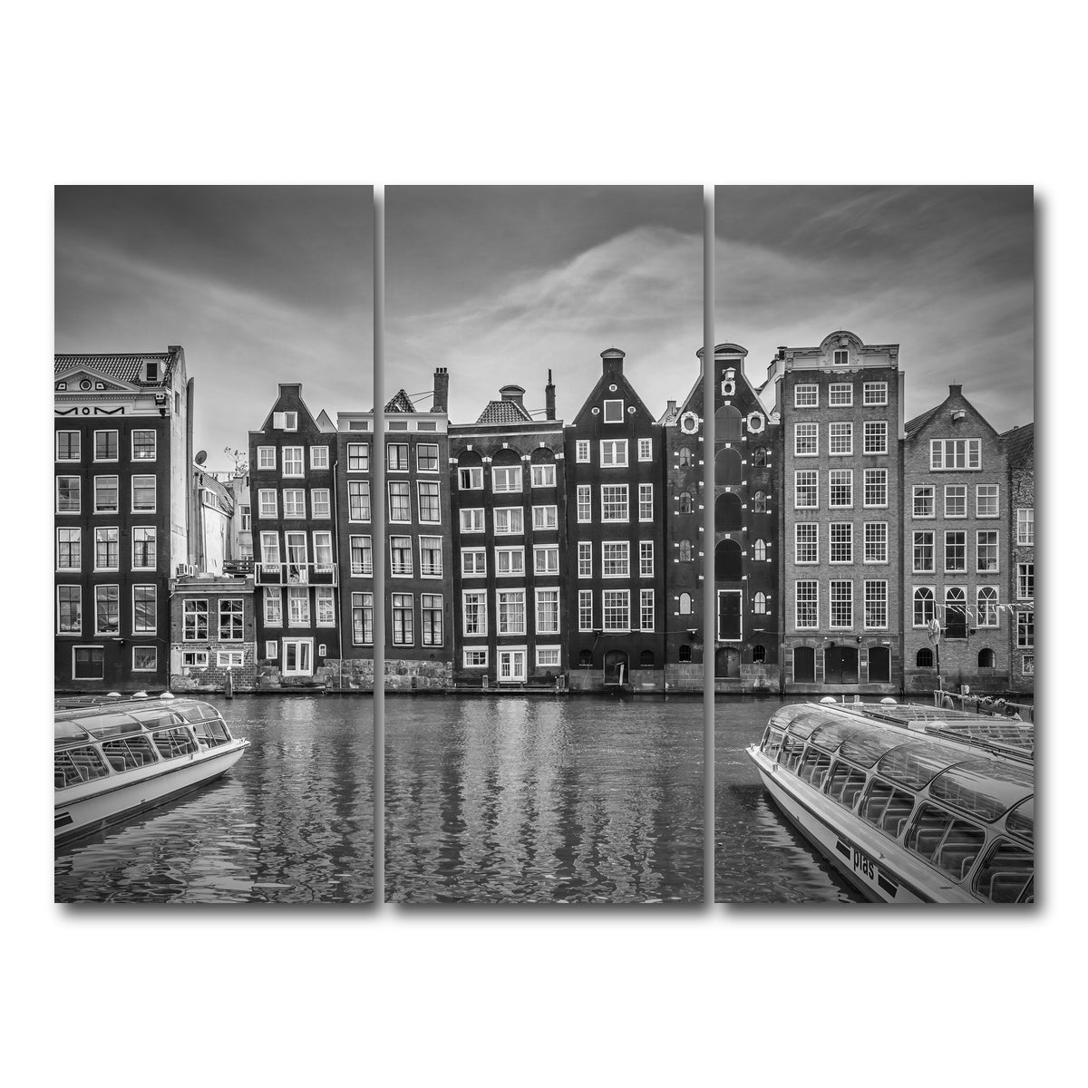 AUTO-MOCKUP WHITE | AMSTERDAM Damrak | 3 Piece | Gallery Wrap Canvas | group=8x18