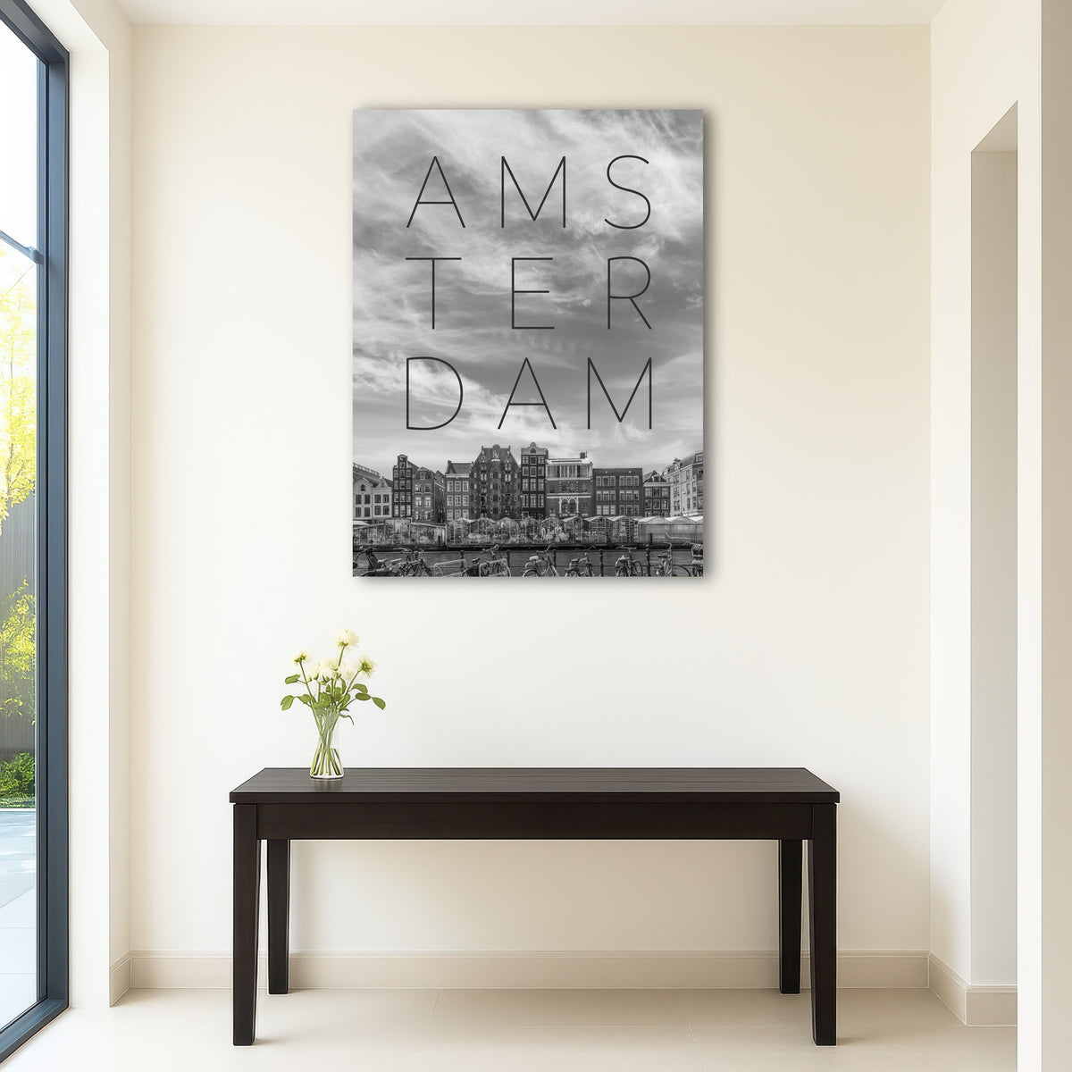AUTO-MOCKUP ROOM | AMSTERDAM Singel Canal with Flower Market