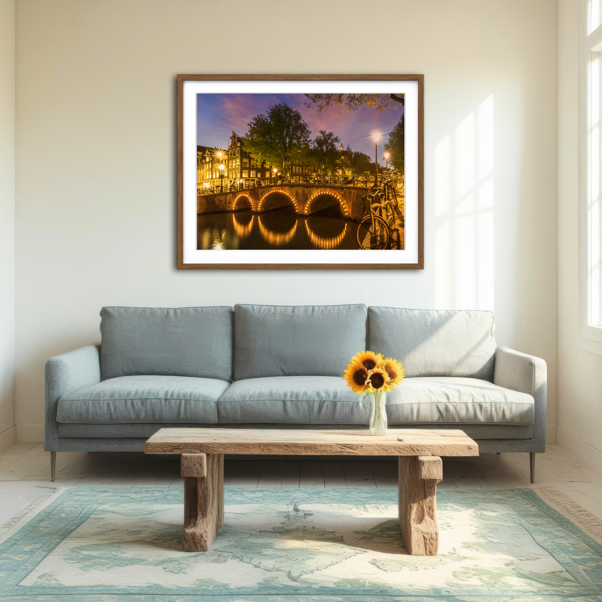 AUTO-MOCKUP ROOM | Amsterdam From Keizersgracht Wall Art