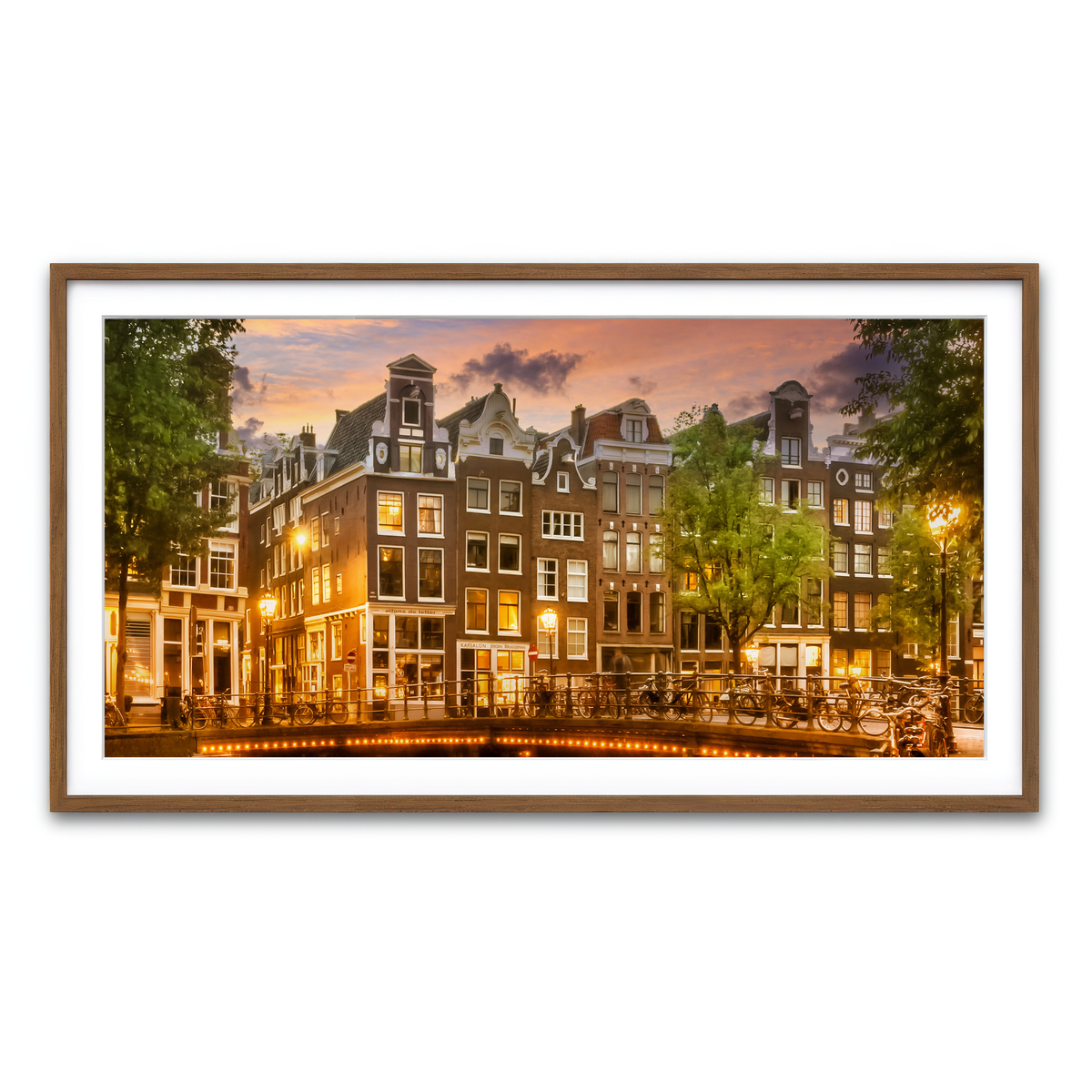 Framed Print 2x1 Walnut