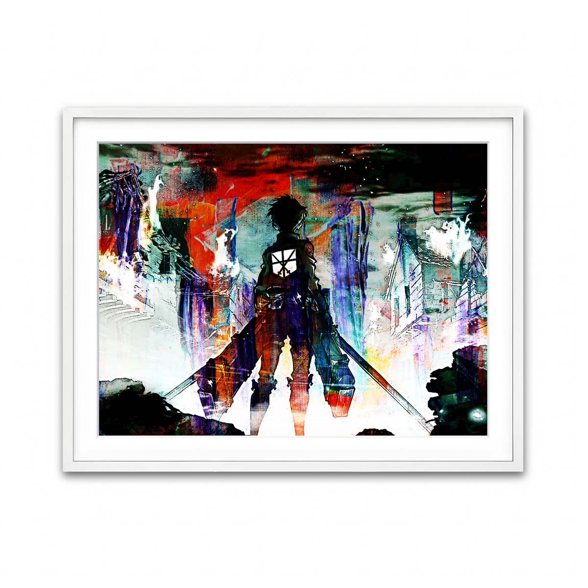 Framed Print 4x3 White
