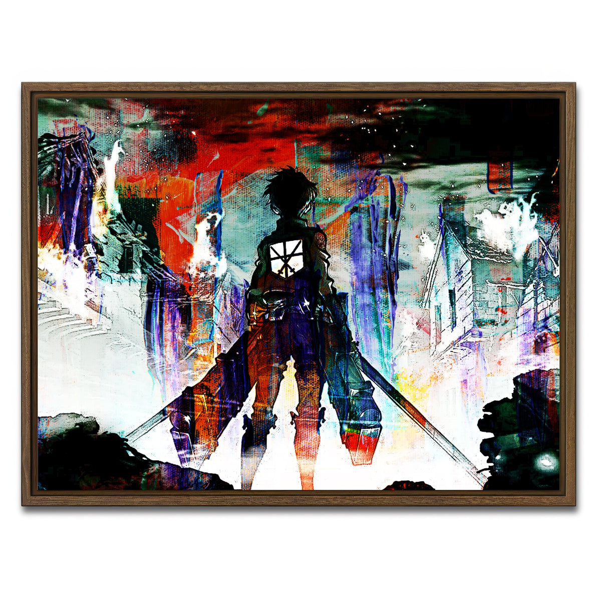 AUTO-MOCKUP WHITE | AOT | 1 Piece | Walnut Framed Canvas | group=4x3