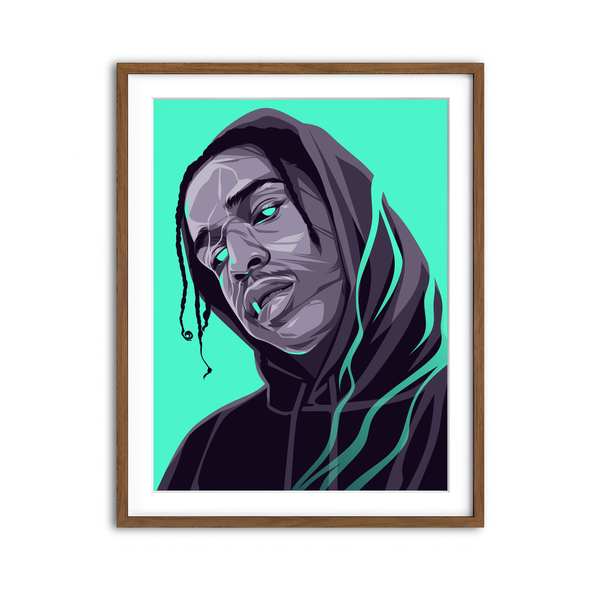 Framed Print 3x4 Walnut