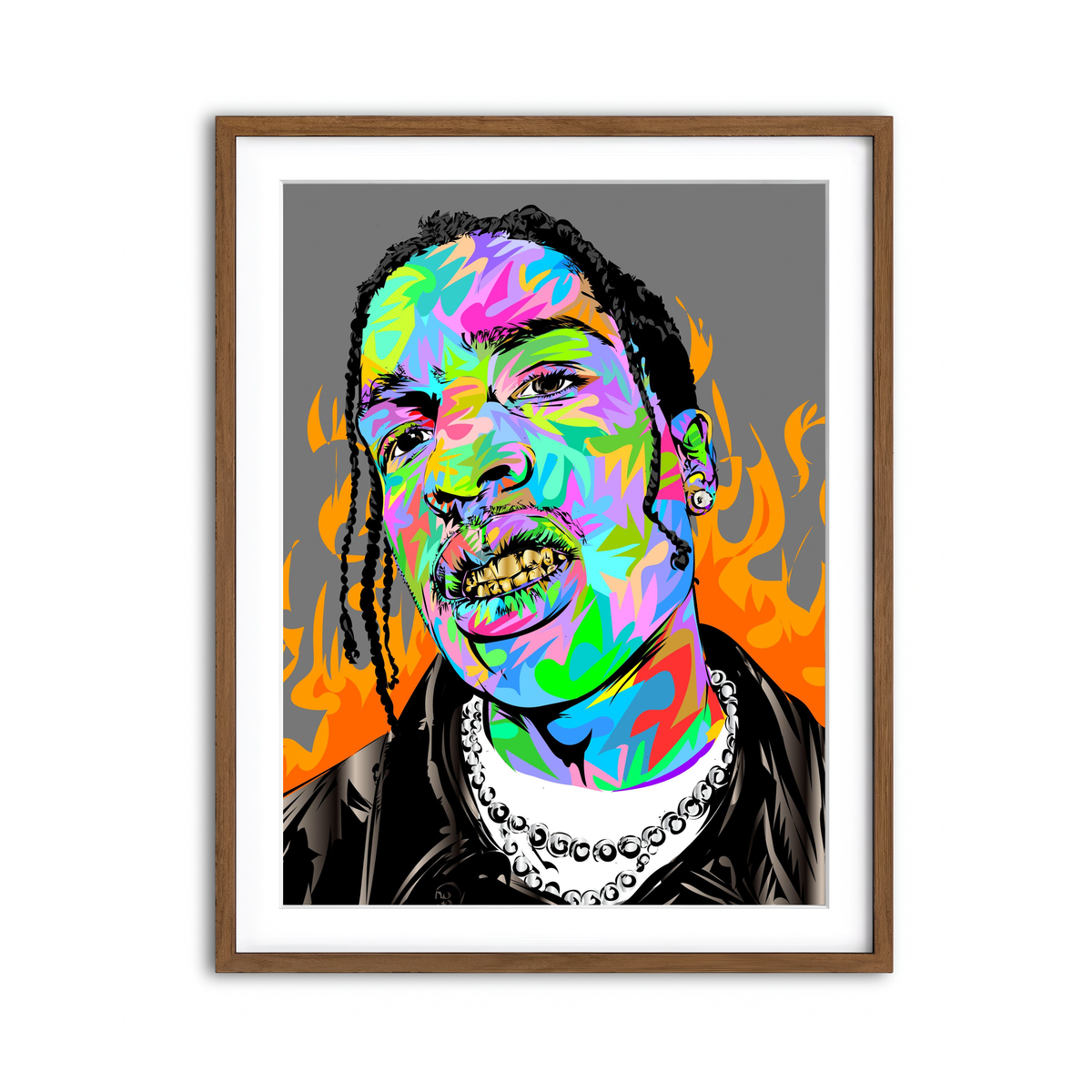 Framed Print 3x4 Walnut