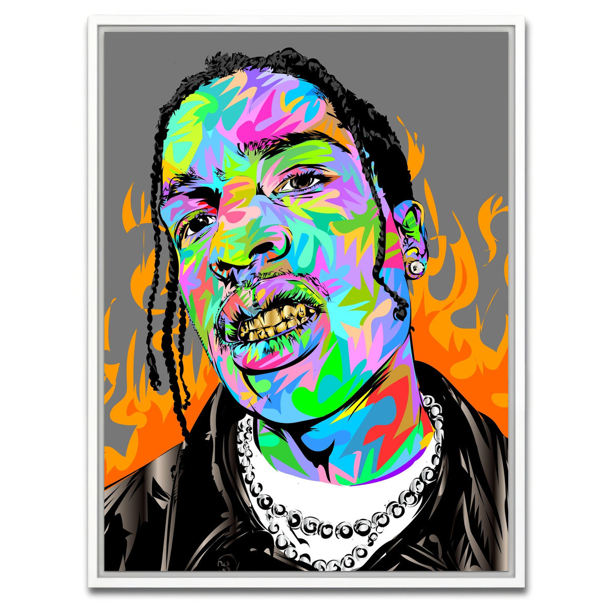 Framed Print 3x4 White