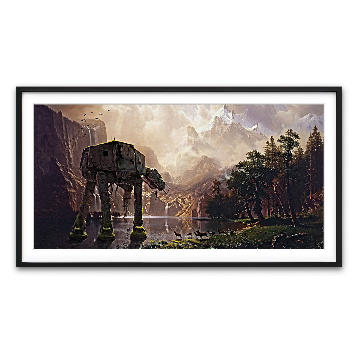 Framed Print 2x1 Black